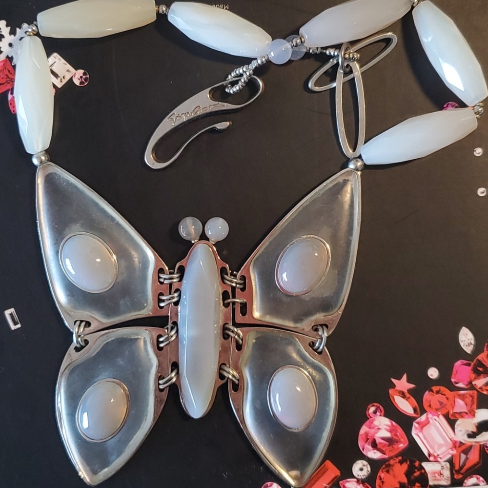 Giorgio Armani butterfly statement necklace